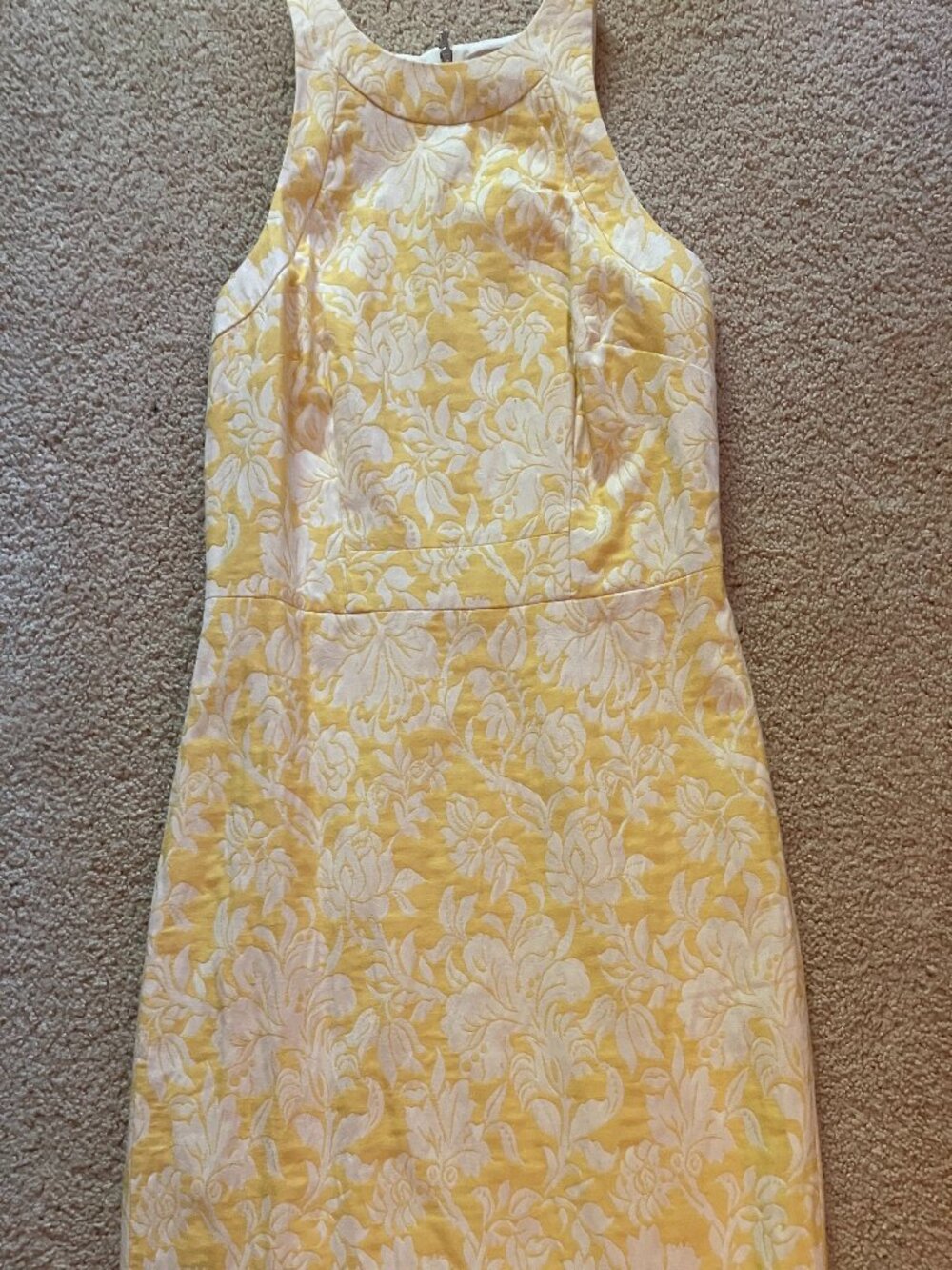 Ann Taylor, Size 8, Yellow/Cream Pattern